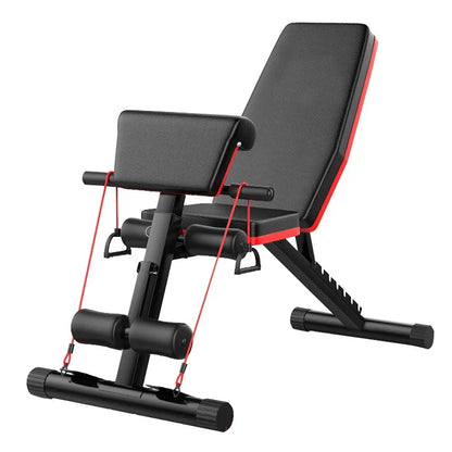 Folding Dumbbell Bench Press Adjustable Backrest Sit Up, Abdominal Multi - Functional Fitness who another Bench Equipment Home