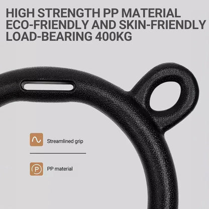 Gymnastic Rings Pull up Handle Rings with Adjustable Straps Chlidren Adult Home Fitness Equipment Workouts Strength Training