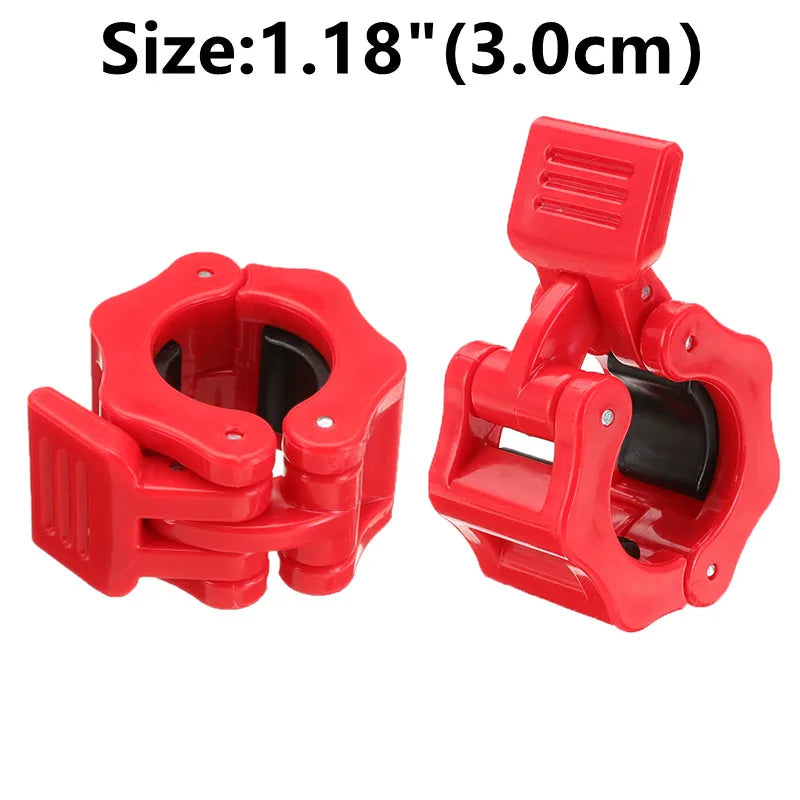 Pair Of Locking 25/50mm Diameter Standard Bar Dumbbell Barbell Collars Lock Clips Clamp Weight Lifting Gym Fitness Bodybuilding