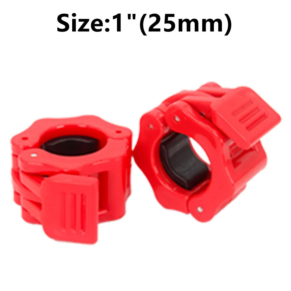 Pair Of Locking 25/50mm Diameter Standard Bar Dumbbell Barbell Collars Lock Clips Clamp Weight Lifting Gym Fitness Bodybuilding