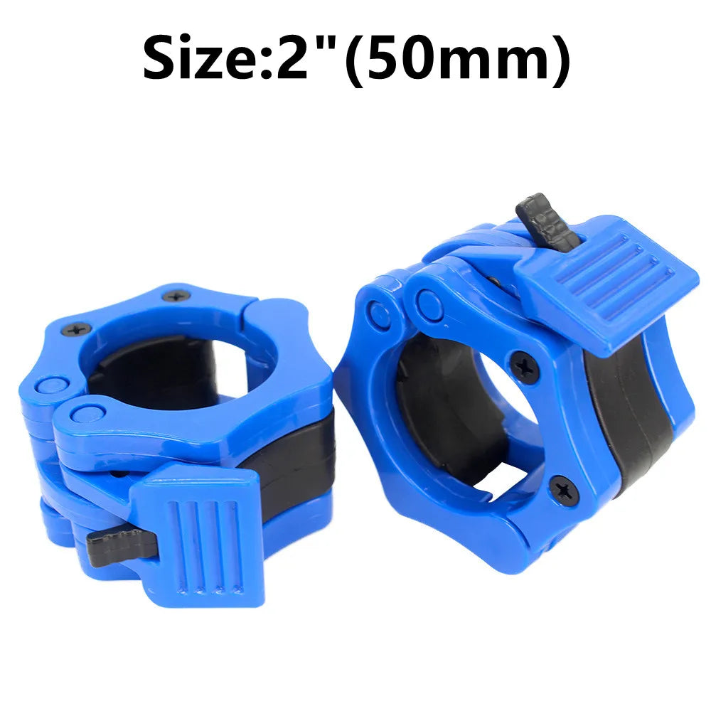 Pair Of Locking 25/50mm Diameter Standard Bar Dumbbell Barbell Collars Lock Clips Clamp Weight Lifting Gym Fitness Bodybuilding