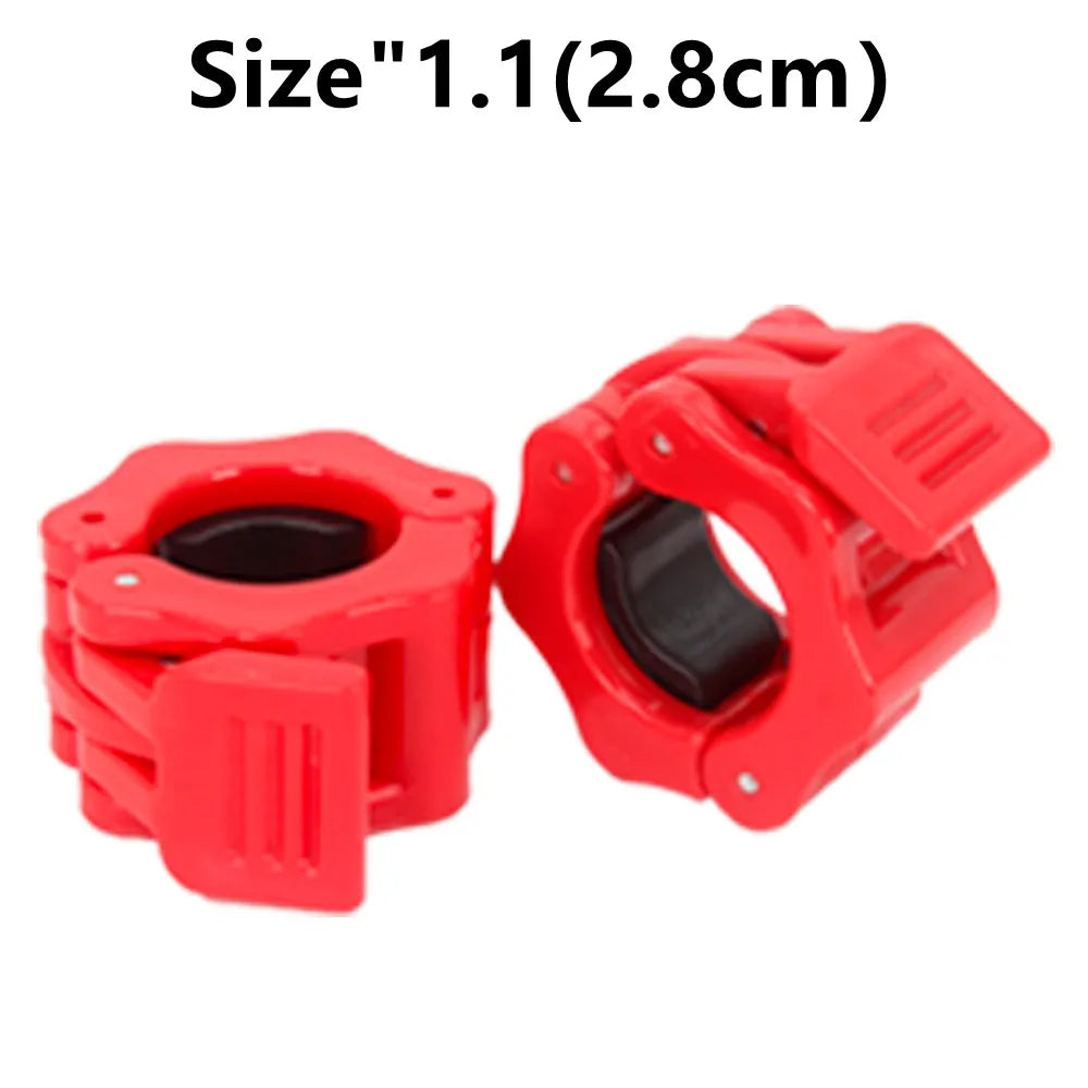 Pair Of Locking 25/50mm Diameter Standard Bar Dumbbell Barbell Collars Lock Clips Clamp Weight Lifting Gym Fitness Bodybuilding